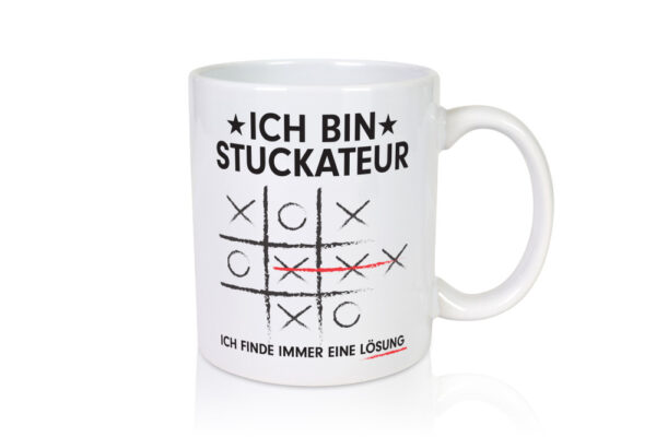 Löse Probleme: Stuckateur | Innenausbau | Beruf - Tasse Weiss - Kaffeetasse / Geschenk / Familie