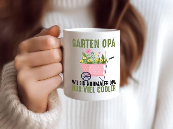 Wie ein normaler nur viel Cooler | Opa | Großvater | Garten - Tasse Weiss - Kaffeetasse / Geschenk / Familie