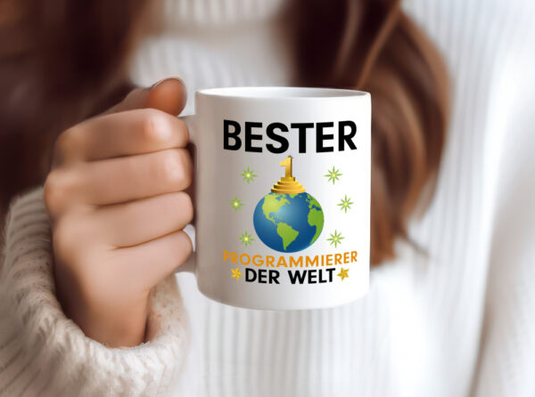 Welt Bester Programmierer | Software Entwickler - Tasse Weiss - Kaffeetasse / Geschenk / Familie