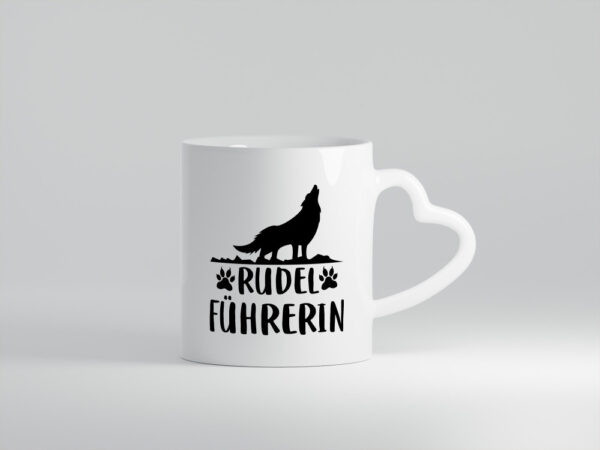 Rudelführerin | Frauen Tasse | Hundebesitzerin | Hund - Herzhenkel Tasse - Kaffeetasse / Geschenk / Familie