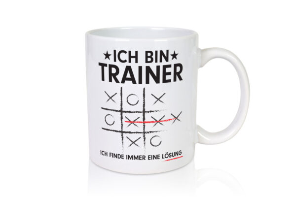 Löse Probleme: Trainer | Verein | Sport - Tasse Weiss - Kaffeetasse / Geschenk / Familie