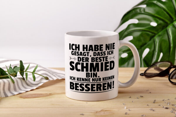 Der Beste Schmied | schmieden - Tasse Weiss - Kaffeetasse / Geschenk / Familie