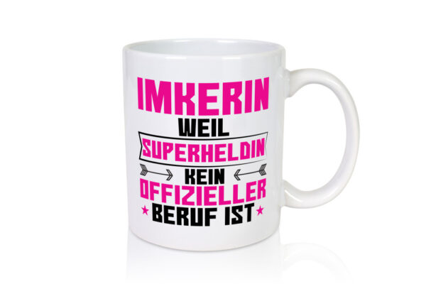Superheldin Imkerin | Imkerei - Tasse Weiss - Kaffeetasse / Geschenk / Familie
