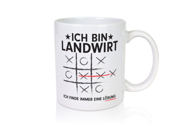 Löse Probleme: Landwirt | Bauer | Landwirtschaft - Tasse Weiss - Kaffeetasse / Geschenk / Familie