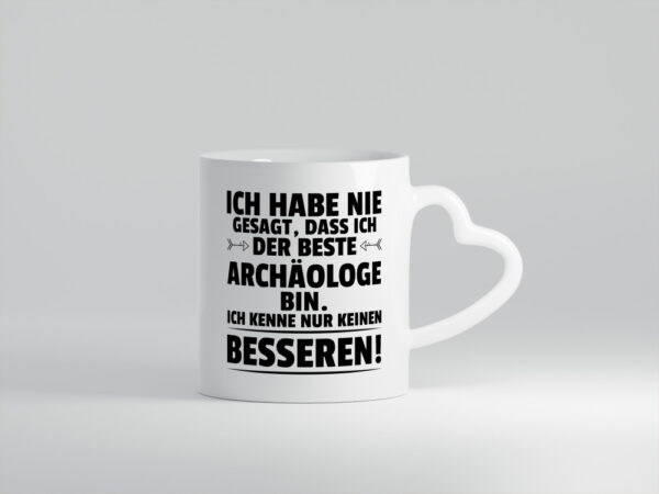 Der Beste Archäologe | Archäologie | Forscher - Herzhenkel Tasse - Kaffeetasse / Geschenk / Familie