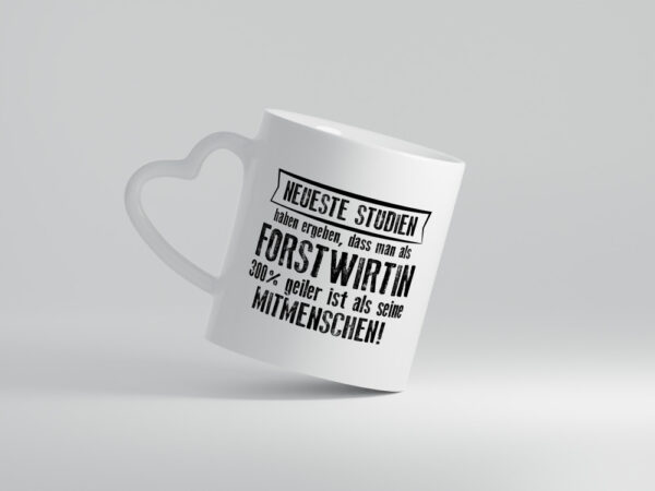 Neuste Studien: Forstwirtin | Forst Wirtin - Herzhenkel Tasse - Kaffeetasse / Geschenk / Familie