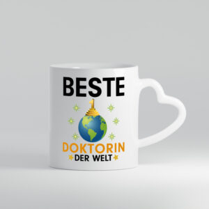 Welt Beste Doktorin | | Doktorand | Doktortitel - Herzhenkel Tasse - Kaffeetasse / Geschenk / Familie