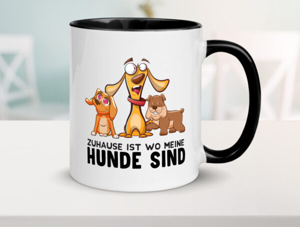 Meine Hunde | Spruchtasse | lustige Hundetasse | Motiv Farbige Tasse - Kaffeetasse / Geschenk / Familie