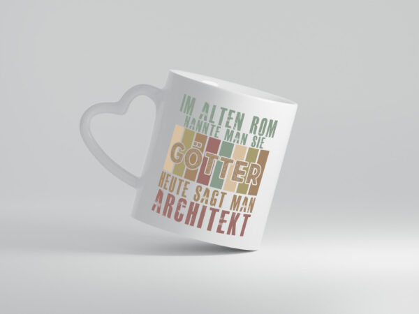 Heute sagt man: Architekt | Architektur Büro - Herzhenkel Tasse - Kaffeetasse / Geschenk / Familie