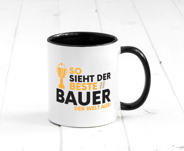 Der Weltbeste Bauer | Bauernhof | Landwirtschaft Farbige Tasse - Kaffeetasse / Geschenk / Familie