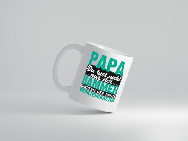 Papa ist der Hammer | Vatertag | Geburtstag | Kinder - Tasse Weiss - Kaffeetasse / Geschenk / Familie