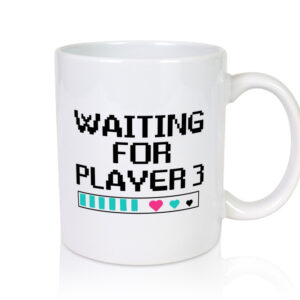 Waiting for Player 3 | Schwangerschaft Tasse | Eltern - Tasse Weiss - Kaffeetasse / Geschenk / Familie