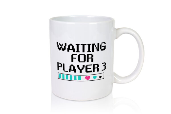 Waiting for Player 3 | Schwangerschaft Tasse | Eltern - Tasse Weiss - Kaffeetasse / Geschenk / Familie