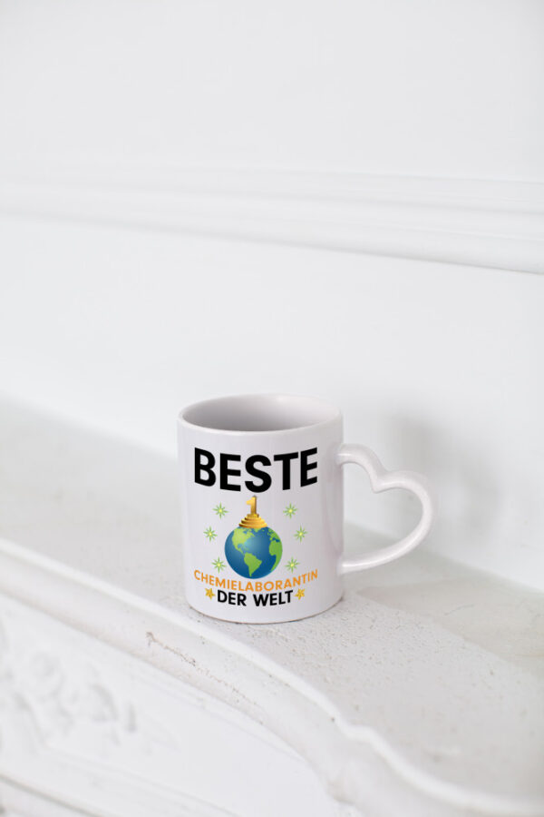 Welt Beste Chemielaborantin | Laborantin | Chemie - Herzhenkel Tasse - Kaffeetasse / Geschenk / Familie