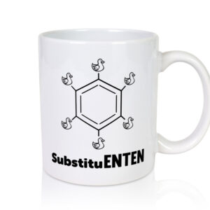 SubstituENTEN | Chemie | Wissenschaft | Science | Physik - Tasse Weiss - Kaffeetasse / Geschenk / Familie