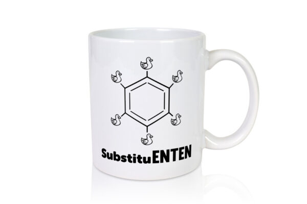 SubstituENTEN | Chemie | Wissenschaft | Science | Physik - Tasse Weiss - Kaffeetasse / Geschenk / Familie