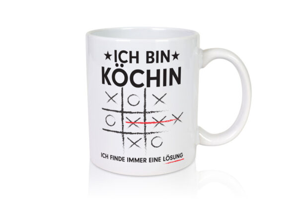 Löse Probleme: Köchin | Chefköchin | Chefkoch - Tasse Weiss - Kaffeetasse / Geschenk / Familie