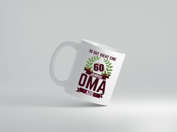 60. Geburtstag | 60 Jährige Oma | Großmutter - Tasse Weiss - Kaffeetasse / Geschenk / Familie