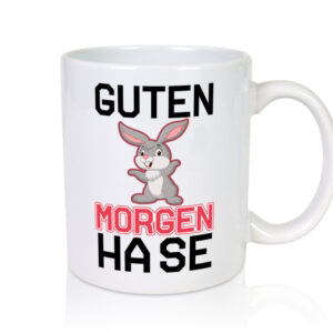 Guten Morgen Hase - Tasse Weiss - Kaffeetasse / Geschenk / Familie