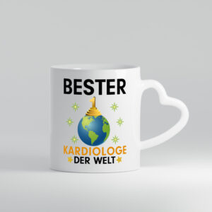 Welt Bester Kardiologe | Kardiologie - Herzhenkel Tasse - Kaffeetasse / Geschenk / Familie