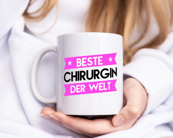 Beste Chirurgin | Chirurgie | Krankenhaus - Tasse Weiss - Kaffeetasse / Geschenk / Familie