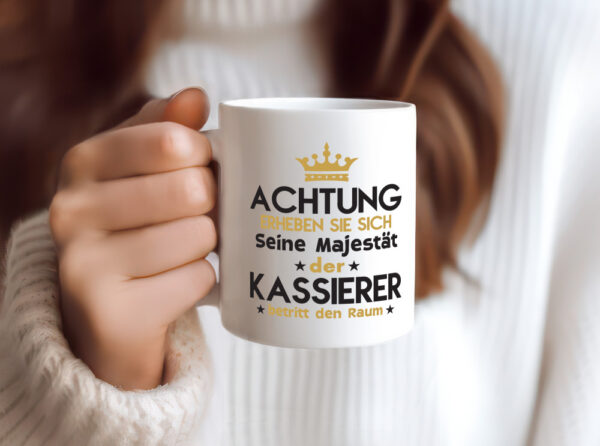 Seine Majestät Kassierer - Tasse Weiss - Kaffeetasse / Geschenk / Familie