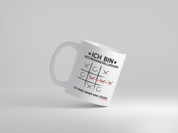 Löse Probleme: Heizungsinstallateurin | Heizung - Tasse Weiss - Kaffeetasse / Geschenk / Familie