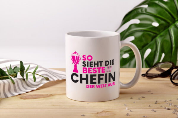 Die Weltbeste Chefin | Führungskraft | Vorgesetzte - Tasse Weiss - Kaffeetasse / Geschenk / Familie