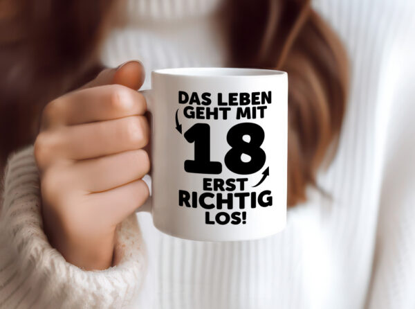 18. Geburtstag | Junge $ Mädchen| Volljährig - Tasse Weiss - Kaffeetasse / Geschenk / Familie