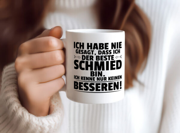 Der Beste Schmied | schmieden - Tasse Weiss - Kaffeetasse / Geschenk / Familie