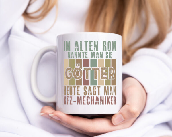 Heute sagt man: KFZ-Mechaniker | Werkstatt | Mechaniker - Tasse Weiss - Kaffeetasse / Geschenk / Familie