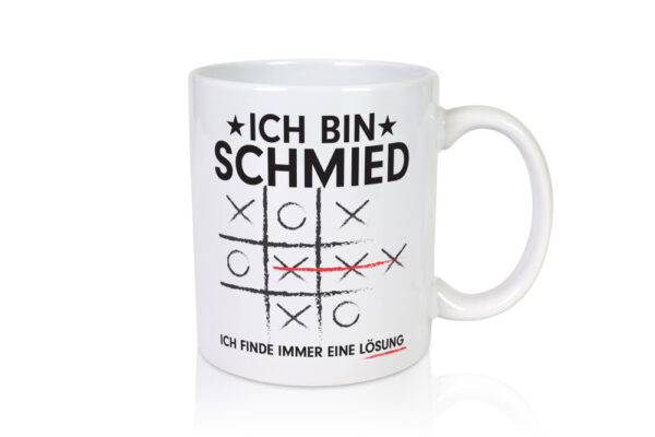 Löse Probleme: Schmied | schmieden - Tasse Weiss - Kaffeetasse / Geschenk / Familie