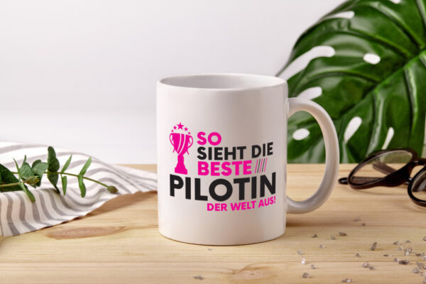 Die Weltbeste Pilotin | Definition Piloten - Tasse Weiss - Kaffeetasse / Geschenk / Familie