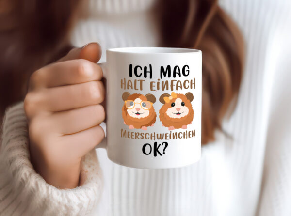 Ich mag Meerschweinchen - Tasse Weiss - Kaffeetasse / Geschenk / Familie