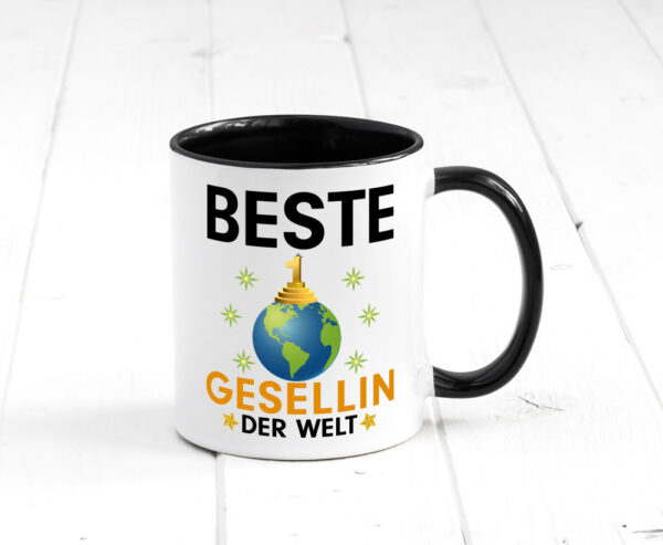 Welt Beste Gesellin | Handwerkerinnen Farbige Tasse - Kaffeetasse / Geschenk / Familie