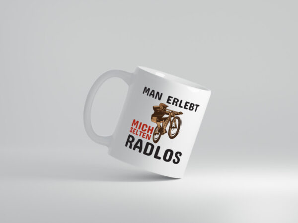 Selten Radlos | Spruchtasse Fahrrad | Männer Humor - Tasse Weiss - Kaffeetasse / Geschenk / Familie