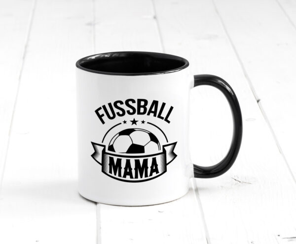 Fussball Mama | Fussball | Fussball Spielerin Farbige Tasse - Kaffeetasse / Geschenk / Familie