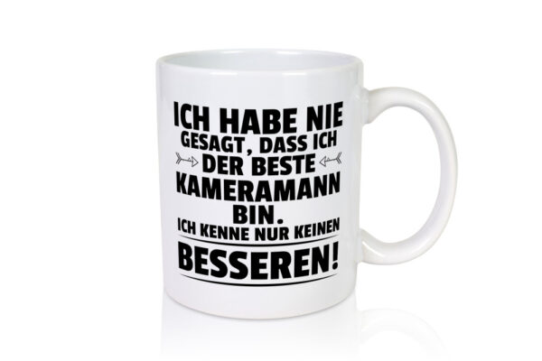 Der Beste Kameramann | Kamera - Tasse Weiss - Kaffeetasse / Geschenk / Familie