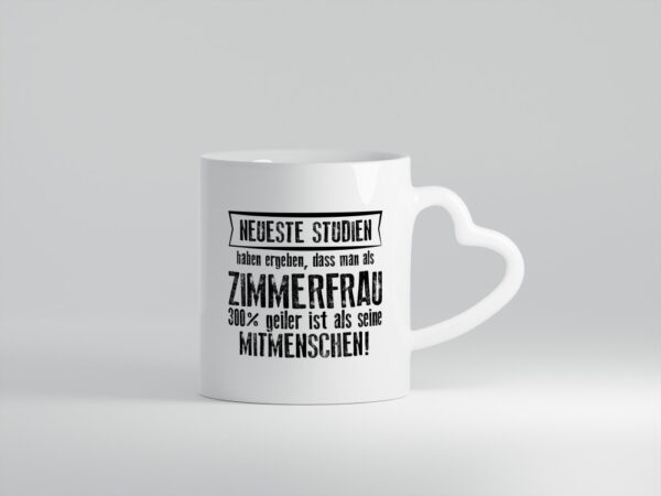 Neuste Studien: Zimmerfrau| Holzbau | Handwerkerin - Herzhenkel Tasse - Kaffeetasse / Geschenk / Familie