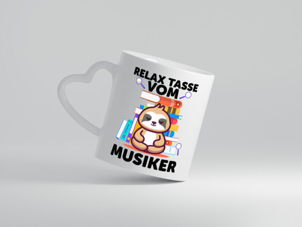 Relax Tasse: Musiker | Musik | Musikant - Herzhenkel Tasse - Kaffeetasse / Geschenk / Familie
