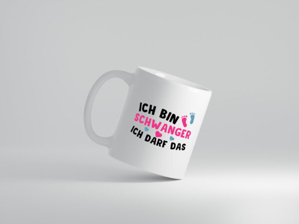 Ich bin schwanger | Nachwuchs Tasse | lustiger Spruch - Tasse Weiss - Kaffeetasse / Geschenk / Familie