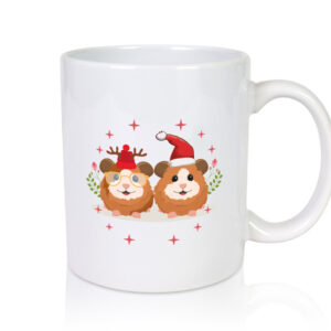 Weihnachtsmotiv | Weihnachten Meerschweinchen | Fest - Tasse Weiss - Kaffeetasse / Geschenk / Familie