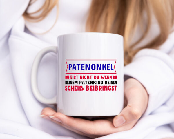 Patenonkel | lustige Tasse | Snickers Spruch | Humor - Tasse Weiss - Kaffeetasse / Geschenk / Familie