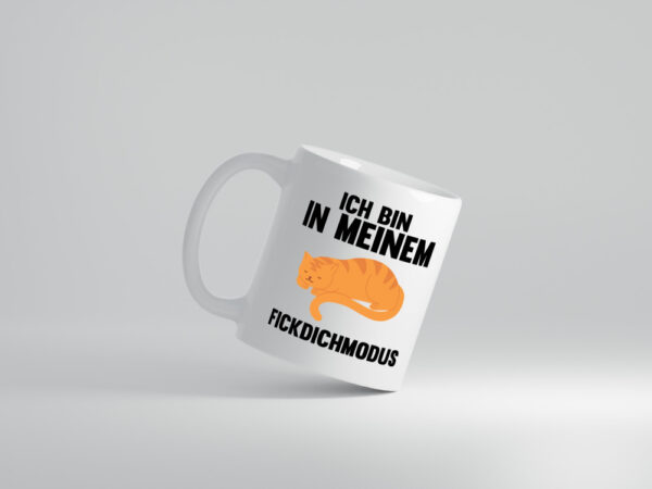 Ich bin in meinem Modus | Faule Katze | Chillen - Tasse Weiss - Kaffeetasse / Geschenk / Familie