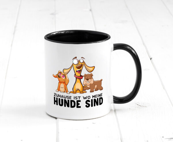 Meine Hunde | Spruchtasse | lustige Hundetasse | Motiv Farbige Tasse - Kaffeetasse / Geschenk / Familie