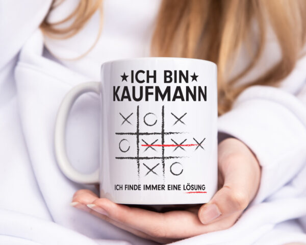 Löse Probleme: Kaufmann Kaufmänner - Tasse Weiss - Kaffeetasse / Geschenk / Familie