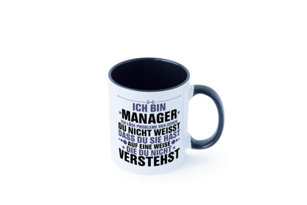 Löse Probleme: Manager | Management Farbige Tasse - Kaffeetasse / Geschenk / Familie