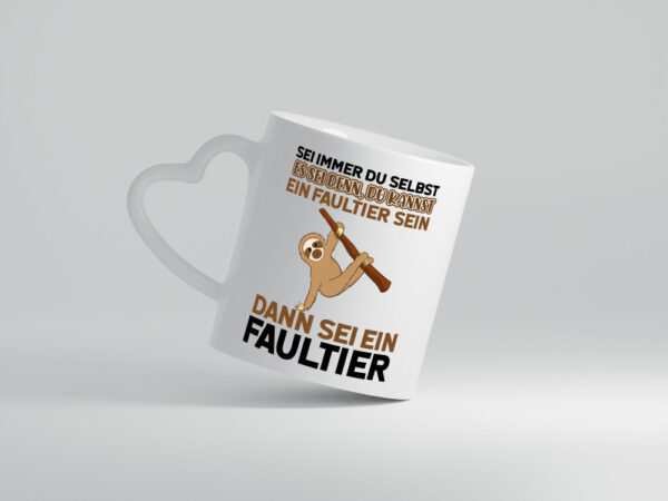 Sei du selbst - Herzhenkel Tasse - Kaffeetasse / Geschenk / Familie