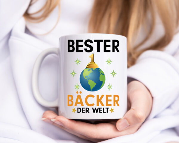 Welt Bester Bäcker | Bäckerei | Backen | Konditor - Tasse Weiss - Kaffeetasse / Geschenk / Familie