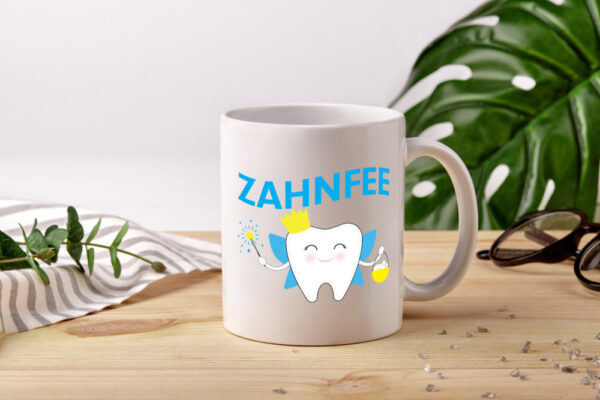 Zahnfee | Kinder | Zahn Verloren - Tasse Weiss - Kaffeetasse / Geschenk / Familie